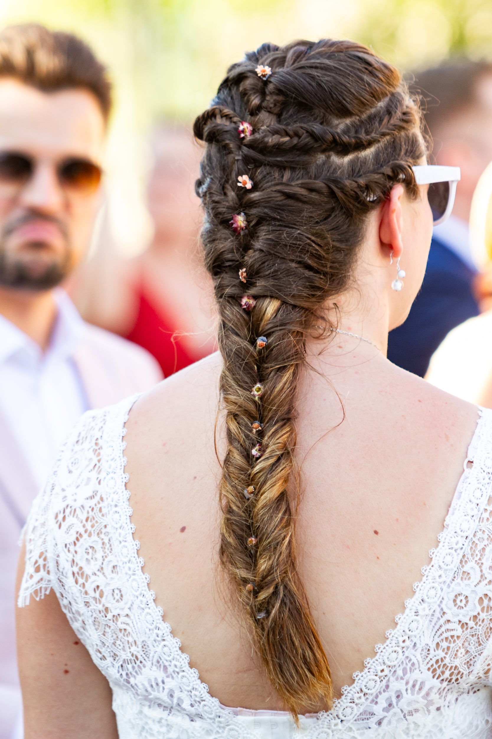Barrettes cheveux de la mariée