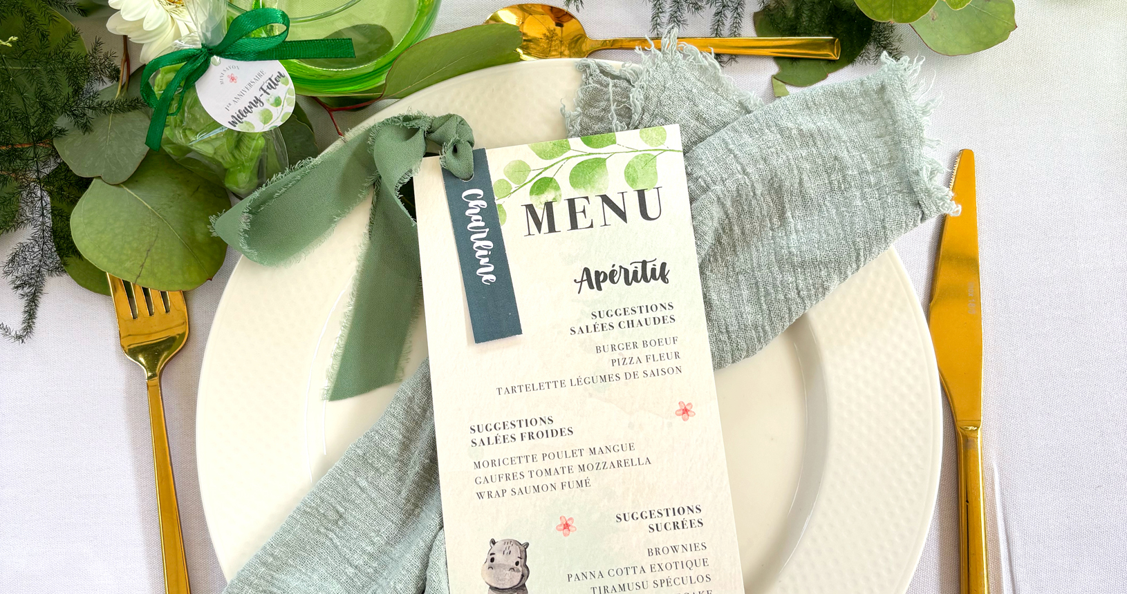 Menu personnalisé